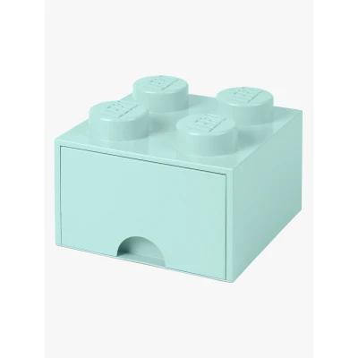 Bilde av LEGO Oppbevaringsboks med Skuff 4, Turkis Esker