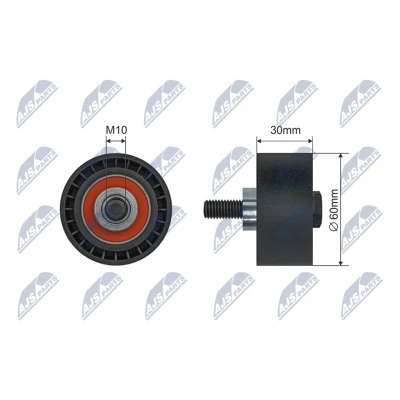 Bilde av Strammerull, kilerem med ribber, citroën,fiat,lancia, 0830.42, 0830.73, 9400830429, 96 327 221 80, 221, 9632722180