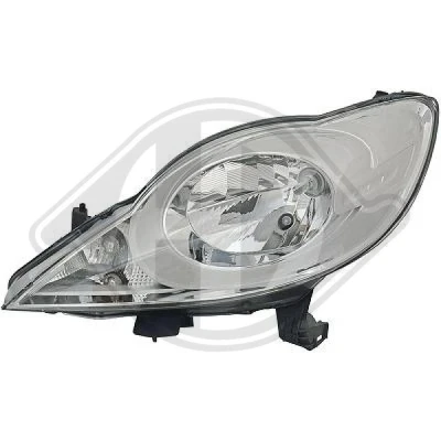 Bilde av DIEDERICHS Priority Parts 4211481 Frontlykter venstre H4 med motor for høydejustering hovedlys