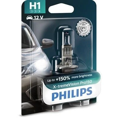 Bilde av PHILIPS 12258XVPB1 Lyspære, fjernlys H1 12V 55W Halogen FORD: MONDEO 4 Turnier, S Max Mk1, Transit V363 Flatvogn lastebil / Chassis, VOLVO: V70 2