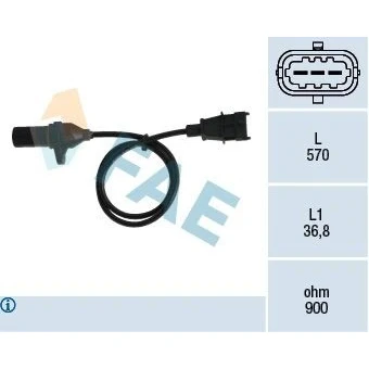 Bilde av Impulsgiver, veivaksel, hyundai santa fé ii, 2044700694, 39180 27800, A2044700694