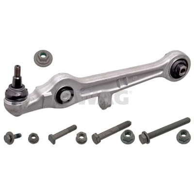 Bilde av SWAG 30 93 3370 Bærebru med tilleggsmateriale lager, støtte / styreledd framaksel venstre, nede, foran, høyre Casterstag Aluminium