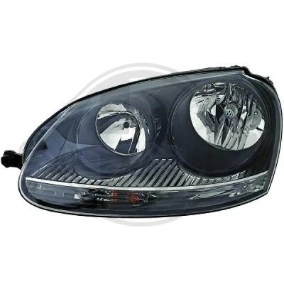 Bilde av DIEDERICHS 2214283 Frontlykter venstre H7/H7 svart VOLKSWAGEN: Golf 5