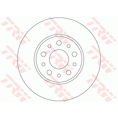Bilde av TRW DF6228 Bremseskiver 251 10 5 98 fullt ut spraylakkert FIAT: 500L