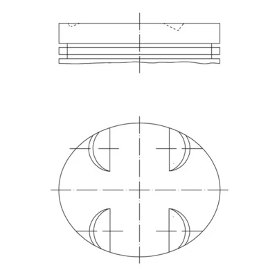 Bilde av MAHLE ORIGINAL 005 24 00 Motorstempel 92,9