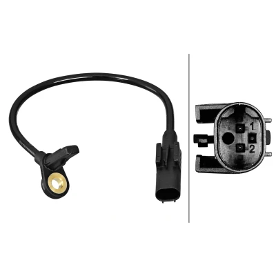 Bilde av HELLA 6PU 358 217 021 ABS Sensor Hall prinsipp 2 205 MERCEDES BENZ: GL, ML Klasse, R Klasse