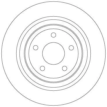 Bilde av TRW DF6872 Bremseskiver 302 11 5 108 fullt ut spraylakkert FORD: Focus 3, Mk4 Hatchback, Kuga Mk3