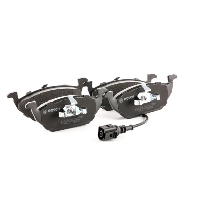 Bilde av BOSCH 0 986 494 524 Bremseklosser Low Metallic med integrert slitasjesensor kolbleklips VOLKSWAGEN: GOLF 5, 6, Caddy 3, AUDI: A3 Sportback