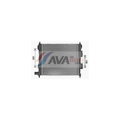 Bilde av PRASCO HY2488 Radiator Aluminium 420 370 16 Kjøleribber loddet