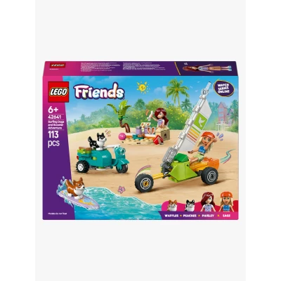 Bilde av LEGO Friends 42641 Lekesett med surfende hunder og scooter Byggesett Plast