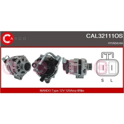 Bilde av CASCO CAL15129AS Dynamo 12V 120A RENAULT: Scénic 1