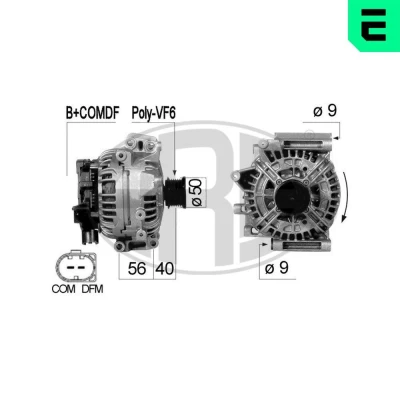 Bilde av ERA 210578A Dynamo 14V 200A MERCEDES BENZ: E Klasse T modell, Sedan, C modell
