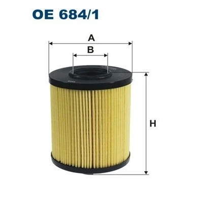 Bilde av FILTRON OE 684/1 Oljefilter Filterinnsats OPEL: Vectra C Caravan, Signum CC, RENAULT: ESPACE 4, Vel Satis