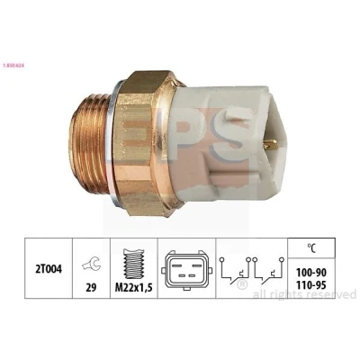 Bilde av EPS 1.850.624 Temperaturbryter, radiator ventilator M22x1,5 Made in Italy OE Equivalent