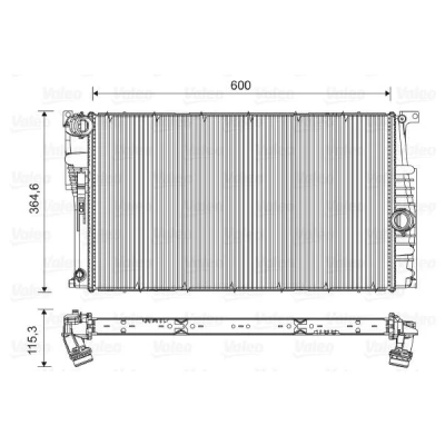 Bilde av VALEO 735453 Radiator Aluminium 365 600 34 BMW: 3 Sedan