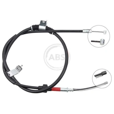 Bilde av A.B.S. K12085 Bremsekabel 1596 Skivebrems MITSUBISHI: Lancer 8 Limousine,