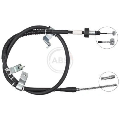 Bilde av Kabel, parkeringsbremse, Høyre bak, kia picanto ii, 597701Y000