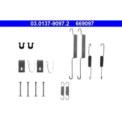 Bilde av ATE 03.0137 9097.2 Tilbehørsett, bremsesko HONDA: CIVIC 5 Stufenheck