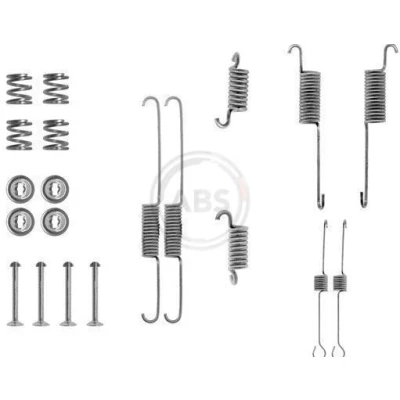 Bilde av A.B.S. 0615Q Tilbehørsett, bremsesko FORD: Sierra Mk2 Hatchback, Mk1 Hatchback