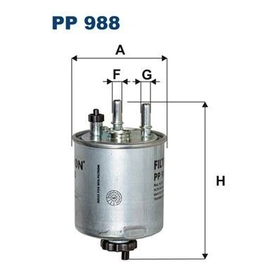 Bilde av FILTRON PP 988 Drivstoffilter ledningsfilter 10 RENAULT: LAGUNA 3 Grandtour, Kangoo II Express, / Grand