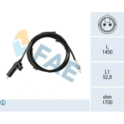 Bilde av FAE 78577 ABS Sensor induktiv 2 1450 FIAT: Ducato III Flatvogn lastebil / Chassis, II lastebil/Chassis