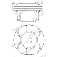 Bilde av NÜRAL EcoTough 87 434600 10 Motorstempel 84 for trapesstempelstang BMW: 5 Touring