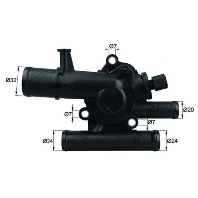 Bilde av MAHLE ORIGINAL TI 214 89 Termostat med tetning RENAULT: SCENIC 3, MEGANE 2 Kombi, Coupe Cabriolet