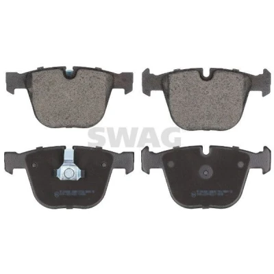 Bilde av SWAG 20 91 6467 Bremseklosser bakaksel klargjort for slitasjeindikator med kolbleklips BMW: 5 Touring, 3 Sedan, X5