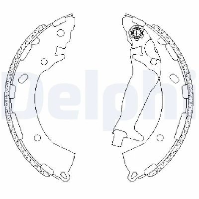 Bilde av DELPHI LS2195 Bremsesko 203 32