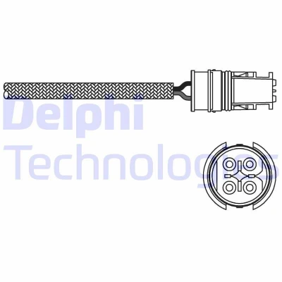 Bilde av DELPHI ES20313 12B1 Lambdasonde planarsonde, oppvarmet MERCEDES BENZ: E Klasse Sedan, CLK Cabrio, T modell