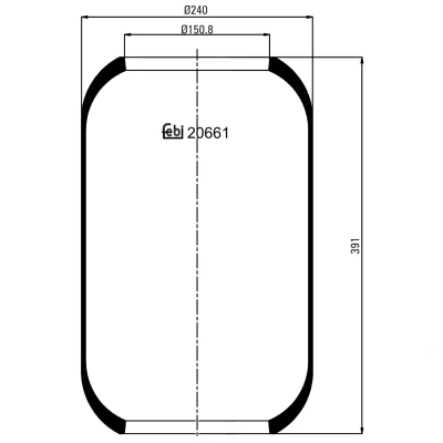 Bilde av FEBI BILSTEIN 20661 Fjærbelg, luftfjæring