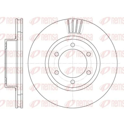 Bilde av REMSA 6706.10 Bremseskiver framaksel 337,6, 337,6 28 6 ventilert TOYOTA: Land Cruiser Prado 120, 150