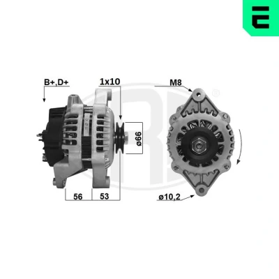 Bilde av Dynamo opel, vauxhall OE 1204126, 1204344, 6204088