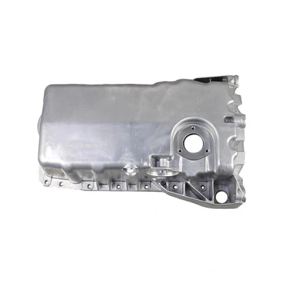Bilde av METZGER 7990115 Bunnpanne med oljeplugg hull for oljenivåmåler, uten oljekartetning presstøpt aluminium AUDI: A3 Hatchback, TT Coupé