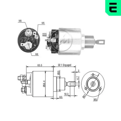Bilde av Magnetbryter, starter, chrysler,ford,mazda