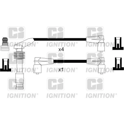 Bilde av QUINTON HAZELL XC761 Pluggledninger OPEL: Vectra A CC, Calibra A, Sedan