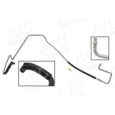 Bilde av AIC 57186 Hydraulikkslange, styring fra styresnekke til ekspansjonstank
