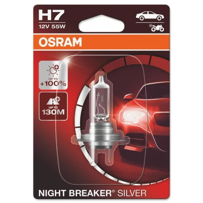 Bilde av OSRAM 64210NBS 01B Lyspære, fjernlys H7 12V 55W Halogen BMW: 5 Touring, X5, 3 AUDI: Q5, A6 C7 Avant, A4 B7 VOLKSWAGEN: Touran I