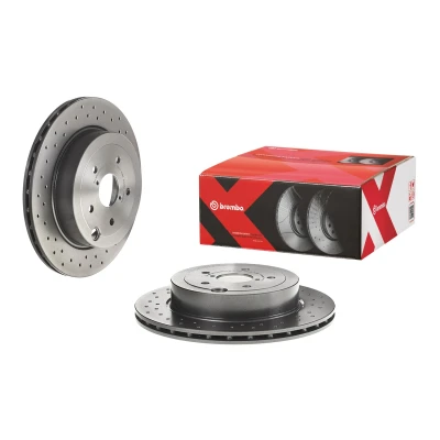 Bilde av BREMBO 09.A198.1X Bremseskiver 316 20 5 perforert / ventilert belagt høy karbon SUBARU: Impreza III Hatchback, Sedan