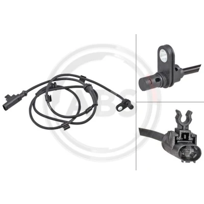 Bilde av A.B.S. 31873 ABS sensor aktiv 1225 svart SMART: Fortwo II Cabrio