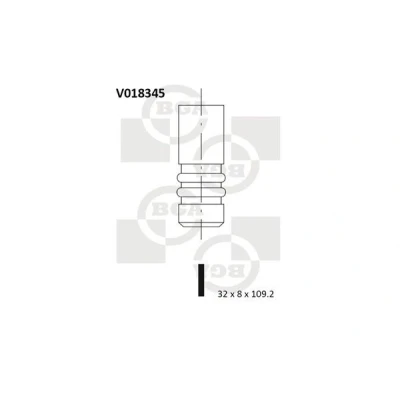 Bilde av Utløpsventil, ford,mazda, 6172845, 6172848, 89FF6505AA, 89FF6505FA, 93FF6505AA