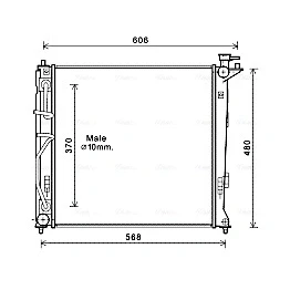 Bilde av Radiator AVA QUALITY COOLING HY2282