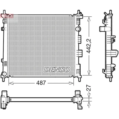 Bilde av DENSO DRM46070 Radiator 487 464 27 NISSAN: NV200 Varebil / Stasjonsvogn