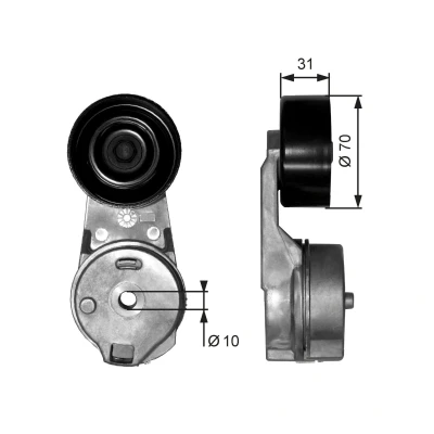 Bilde av GATES FleetRunner Micro V Kit T39065 Strammerull VOLKSWAGEN: LT 28 46 2 Kasten