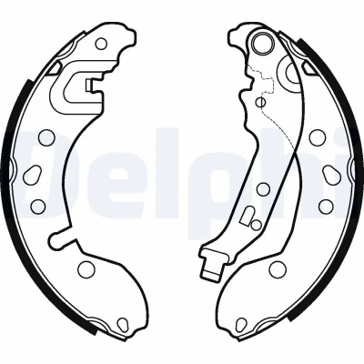 Bilde av DELPHI LS2124 Bremsesko 203mm 38mm