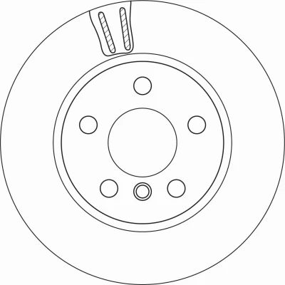 Bilde av TRW DF6715 Bremseskiver 280 20 5 112 ventilert spraylakkert BMW: