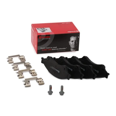 Bilde av BREMBO P 24 153 Bremseklosser med akustisk slitasjevarsel bremsecaliperskruer tilbehør FORD: Ranger Mk3, MERCEDES BENZ: B Klasse