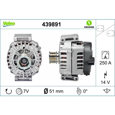 Bilde av VALEO 439891 Dynamo 14V 250A
