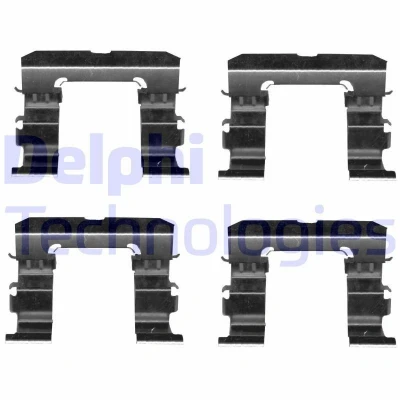 Bilde av DELPHI LX0613 Tibehørsett, skivebremse belegg NISSAN: Navara Pick up, NP300 Flatvogn lastebil / Chassis
