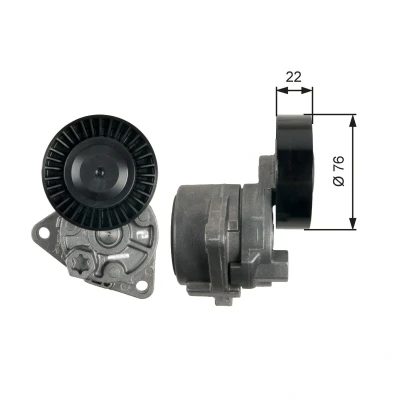 Bilde av GATES T39217 Strammerull FleetRunner Micro V Stretch Fit HYUNDAI: Terracan, KIA: CARNIVAL / GRAND 3